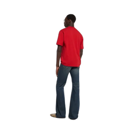 Silk Blend Jersey T-Shirt With Print