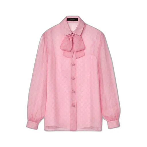 Printed Silk Chiffon Shirt