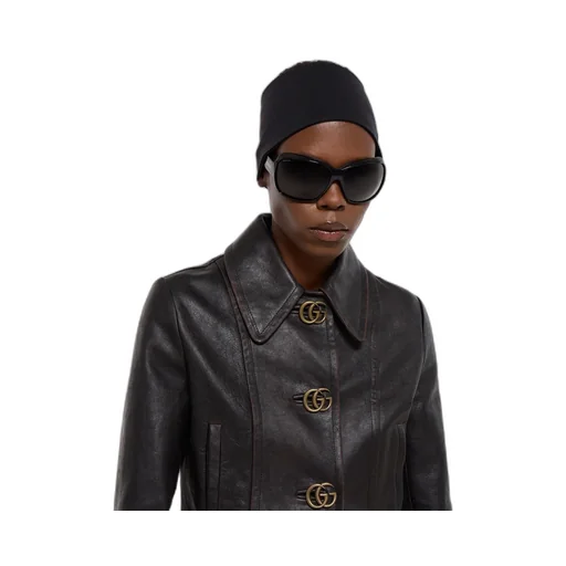 Leather With Aged Effect Jacket