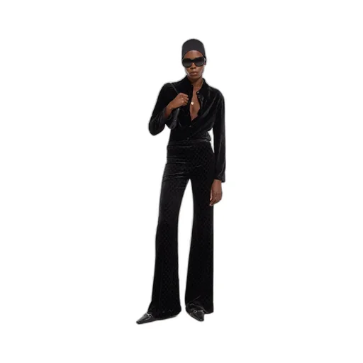 Gg Stretch Devoré Velvet Shirt