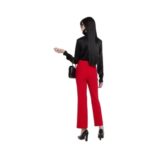CrÊPe Wool Pants With Double G Button