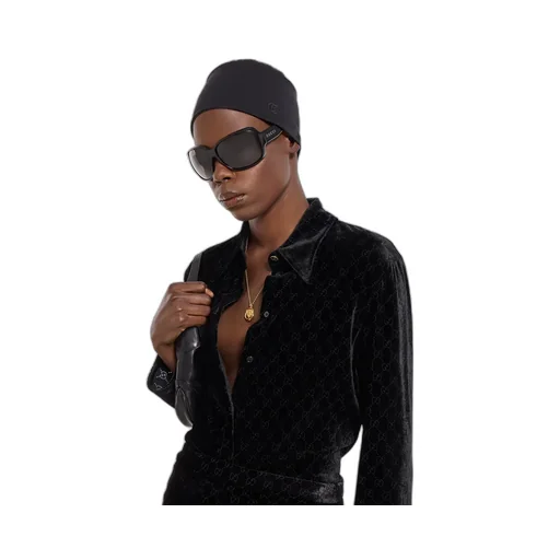Gg Stretch Devoré Velvet Shirt