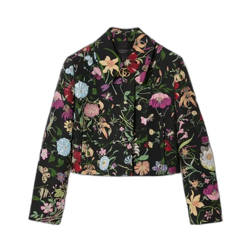 Gucci Flora Silk Brocade Jacket