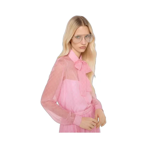 Printed Silk Chiffon Shirt