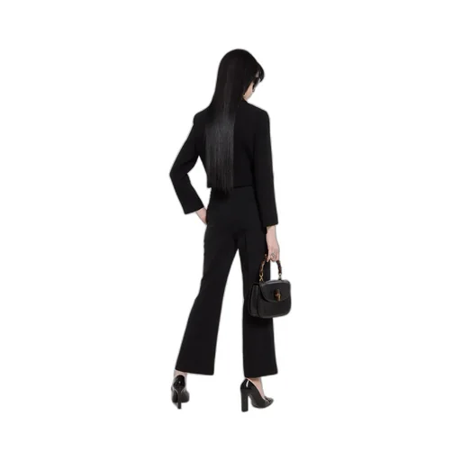 CrÊPe Wool Pants With Double G Button