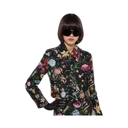 Gucci Flora Silk Brocade Jacket