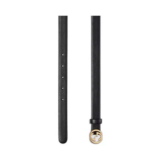 Thin Belt With Interlocking G Buckle