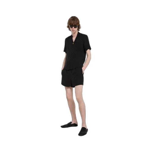 Gg Silk Jacquard Bowling Shirt