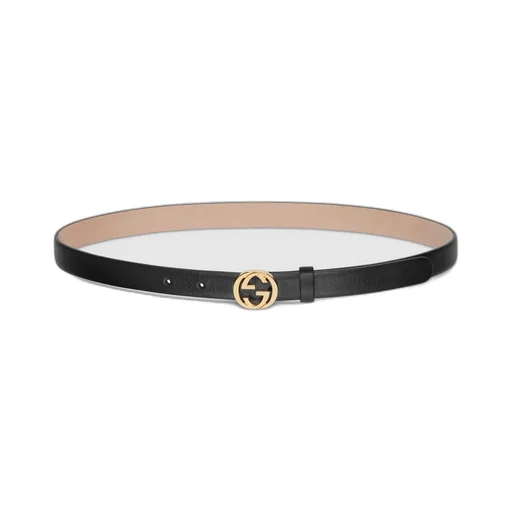 Thin Belt With Interlocking G Buckle