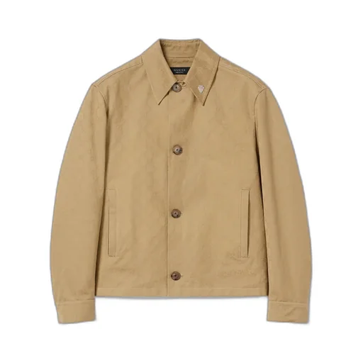 Gg Cotton Gabardine Jacket