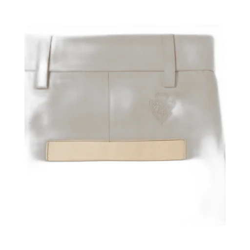 Cotton Twill Pants With Embroidery