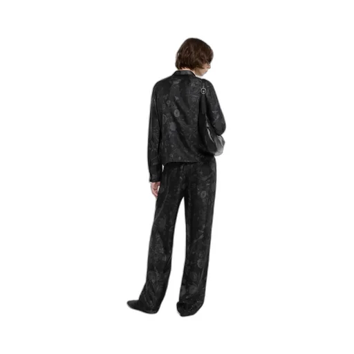Printed Silk Twill Pants