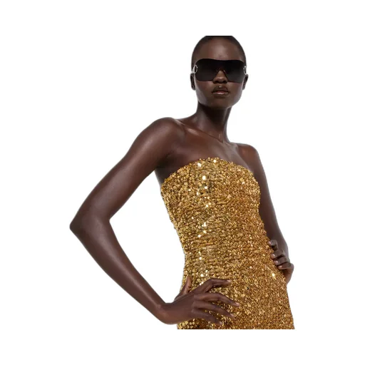 Embroidered Sequin Elastic Fabric Jumpsuit