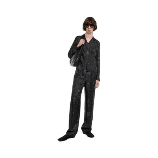 Printed Silk Twill Pants