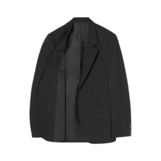 Single-Breasted Gg Wool Jacket