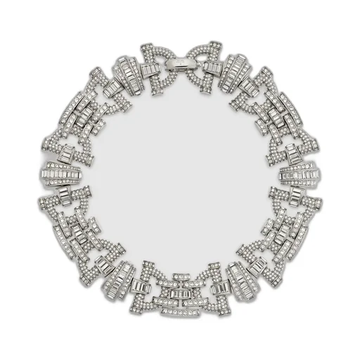 Gucci Staffa Crystal Necklace