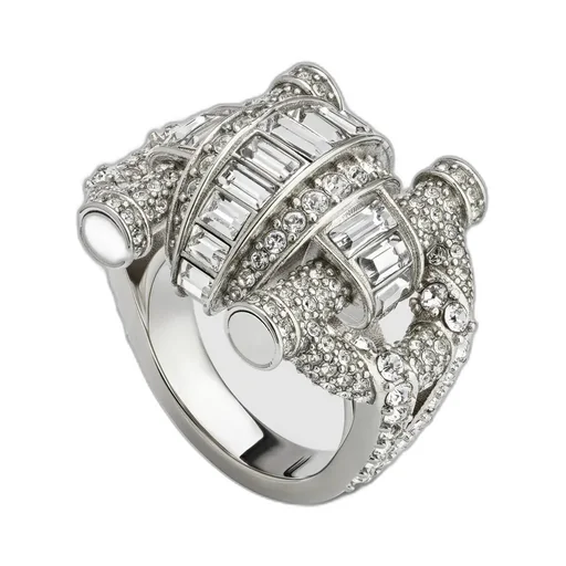 Gucci Staffa Crystal Ring