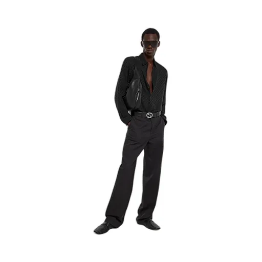 Gg Silk Jacquard Shirt