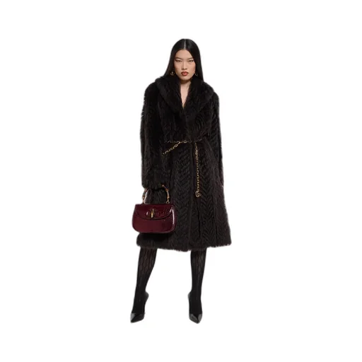 Soft Long Shearling Coat