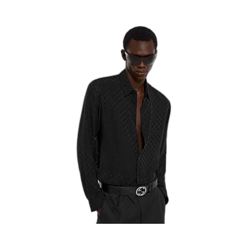 Gg Silk Jacquard Shirt