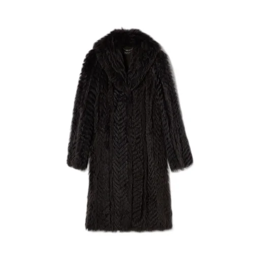 Soft Long Shearling Coat