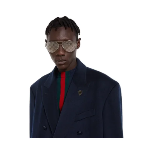 Double-Breasted Light Cashmere Coat