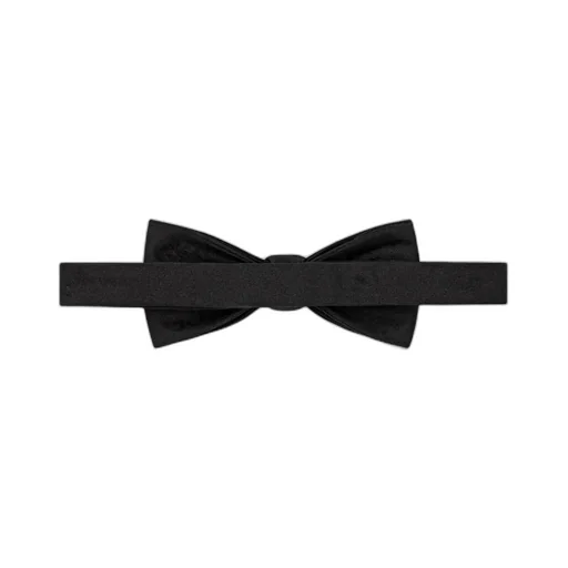 Gg Cotton Silk Bow Tie