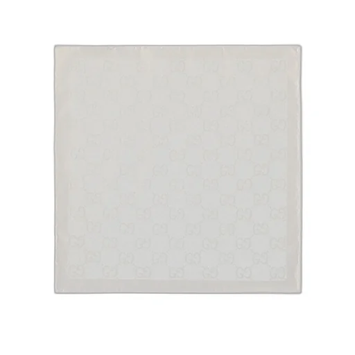 Gg Cotton Silk Pocket Square