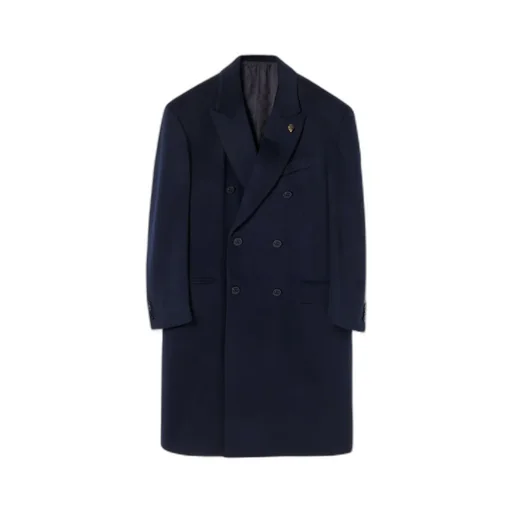 Double-Breasted Light Cashmere Coat