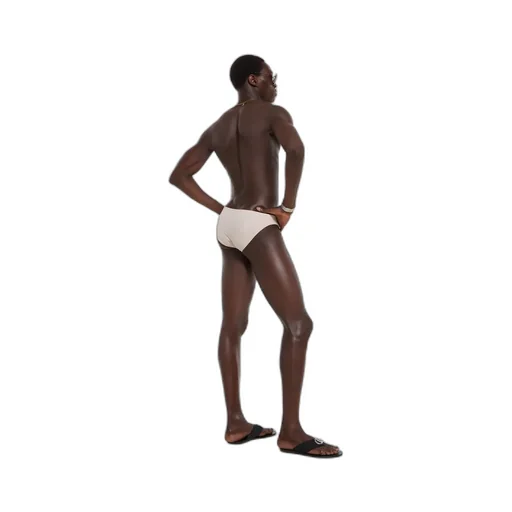 Stretch Jersey Swim Briefs With Knot