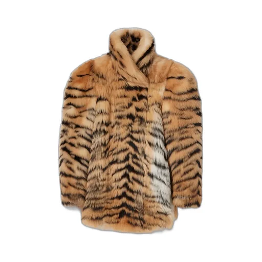 Smooth Long Shearling Coat