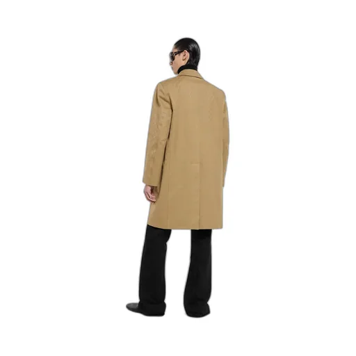 Gg Cotton Gabardine Coat