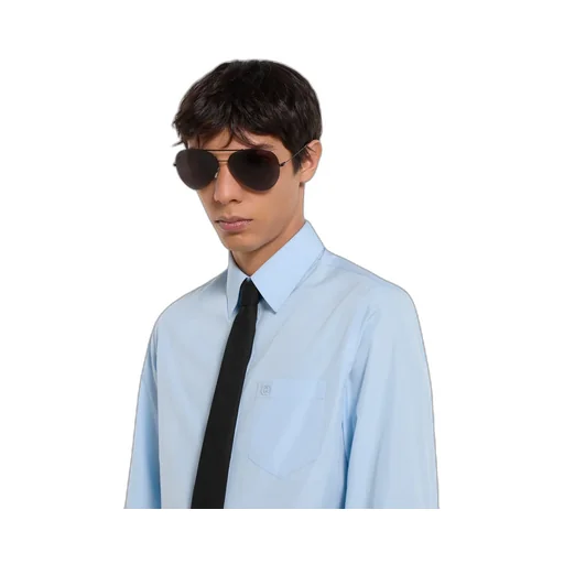 Cotton Poplin Shirt With Embroidery