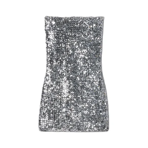 Embroidered Sequin Elastic Fabric Dress