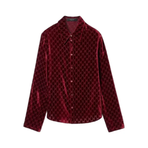 Stretch Gg Velvet Devoré Shirt