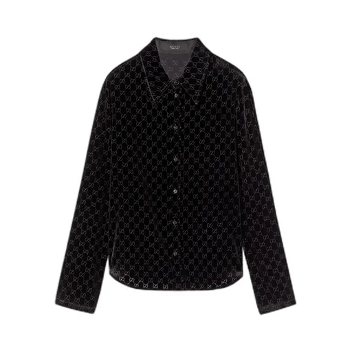 Stretch Gg Velvet Devoré Shirt