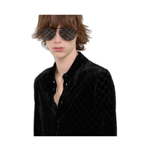 Stretch Gg Velvet Devoré Shirt