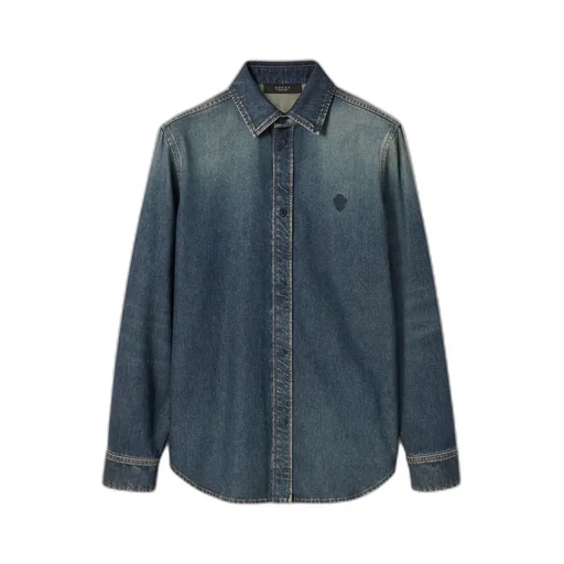 Washed Certified Cotton Denim Shirt