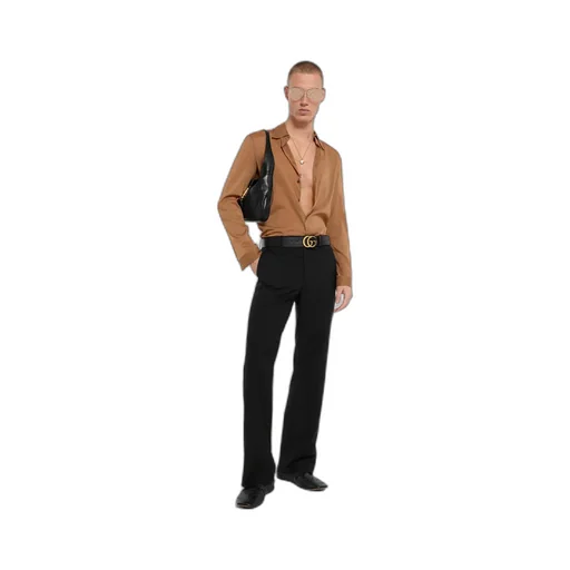 Silk Stretch Chiffon Shirt