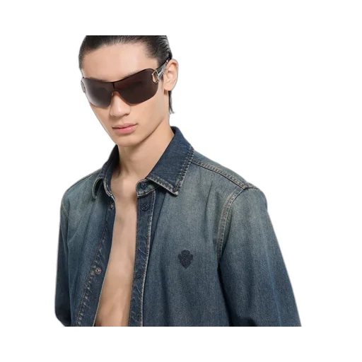 Washed Certified Cotton Denim Shirt