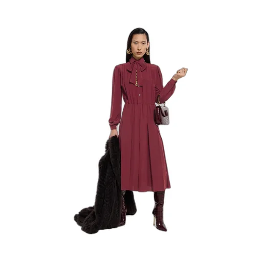 Silk CrÊPe De Chine Dress