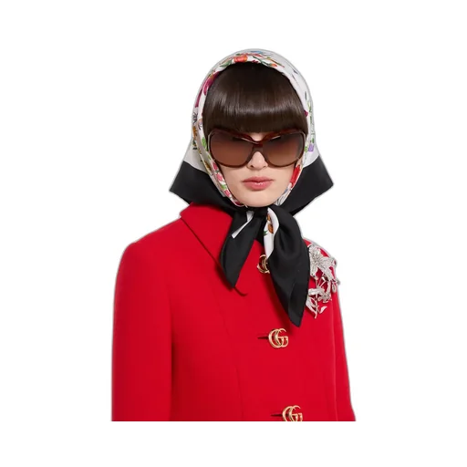 Wool Natté Coat With Double G Button