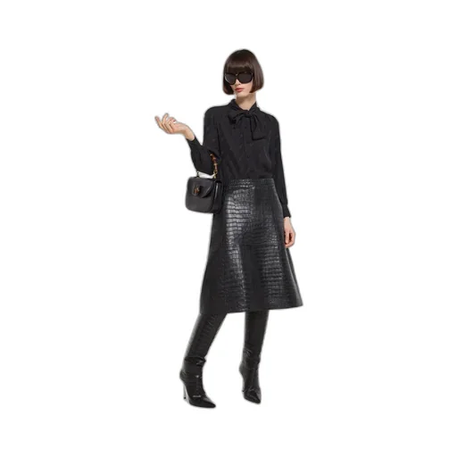 Silk CrÊPe Satin Interlocking G Shirt