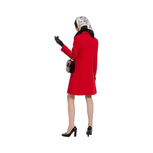 Wool Natté Coat With Double G Button