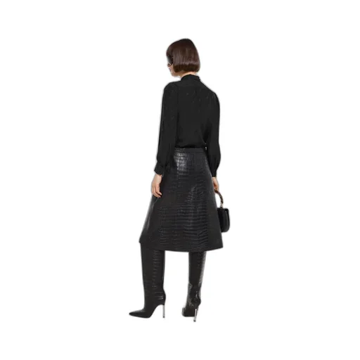 Silk CrÊPe Satin Interlocking G Shirt