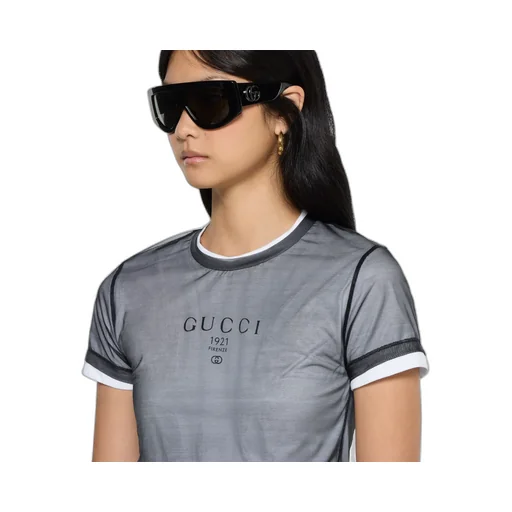 Double Layered Jersey T-Shirt With Print