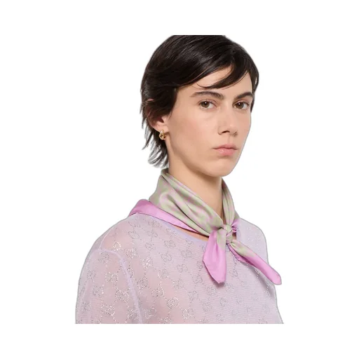 Gg Silk Twill Bandana