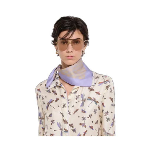 Gg Silk Twill Bandana