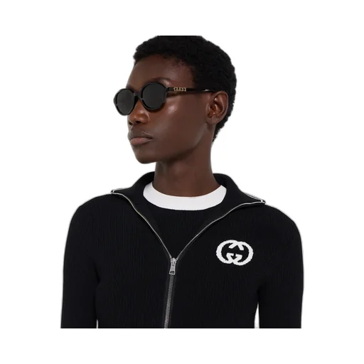 Ribbed T-Shirt With Intarsia