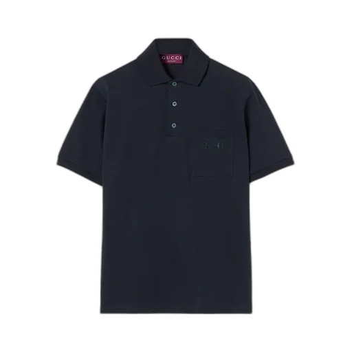 Cotton Piquet Polo Shirt With Embroidery